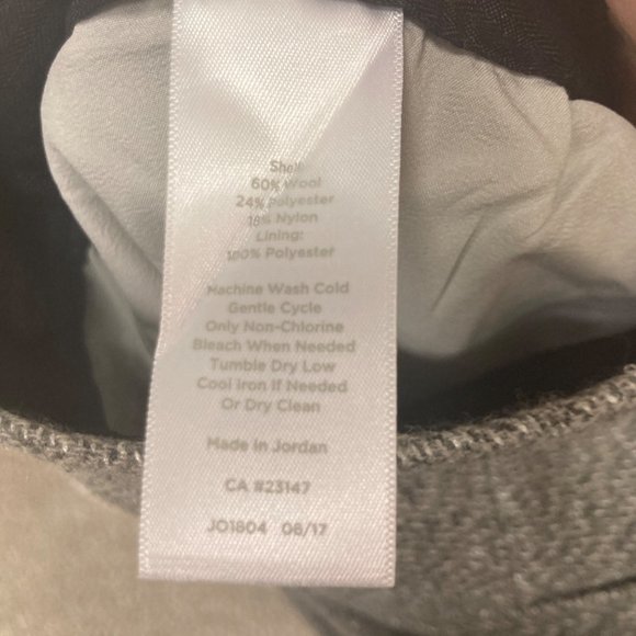 Talbots silver gray heathered sparkly wool blend pant 18 W - Picture 7 of 11